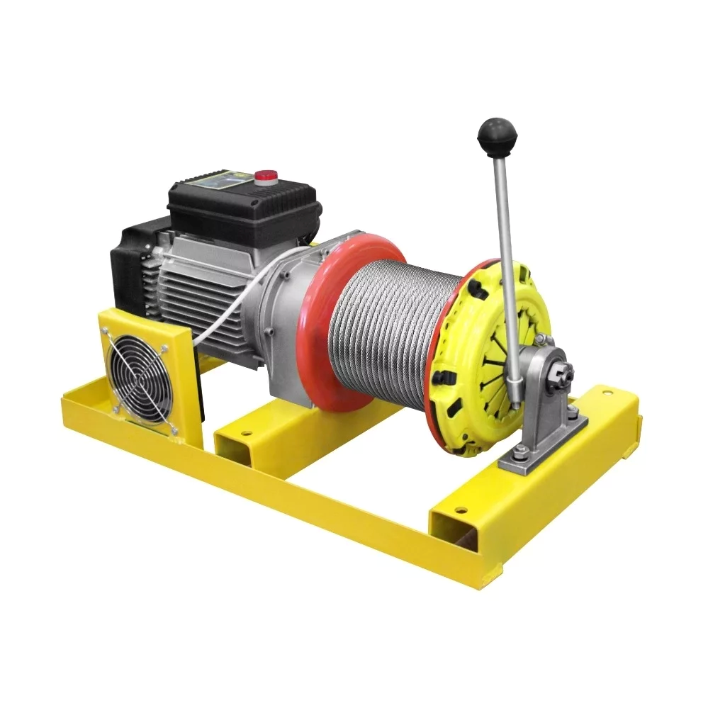 Лебёдка строительная OCALIFT TSA-CL Lite г/п 300кг 60м 220в, СВОБОДНЫЙ спуск (алюминиевый корпус)